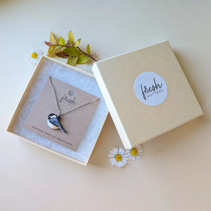 Mini Chickadee Bird Necklace Necklaces