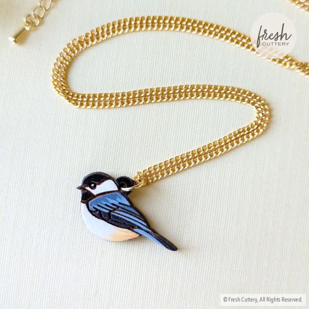 Mini Chickadee Bird Necklace Necklaces