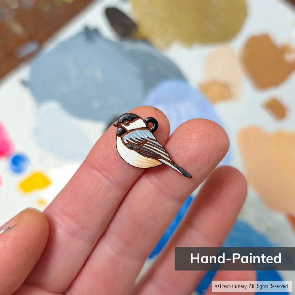 Mini Chickadee Bird Necklace - Necklaces