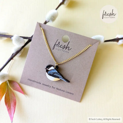 Mini Chickadee Bird Necklace Necklaces