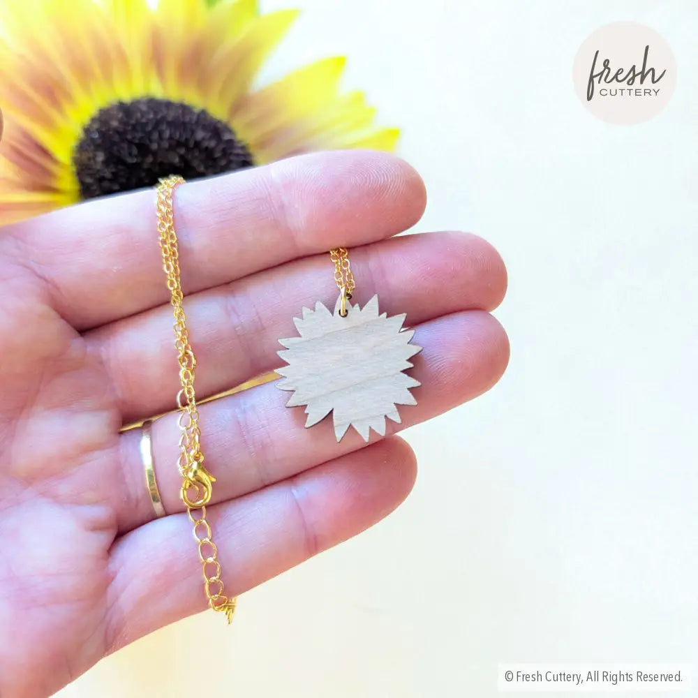 Mini Golden Sunflower Necklace Necklaces