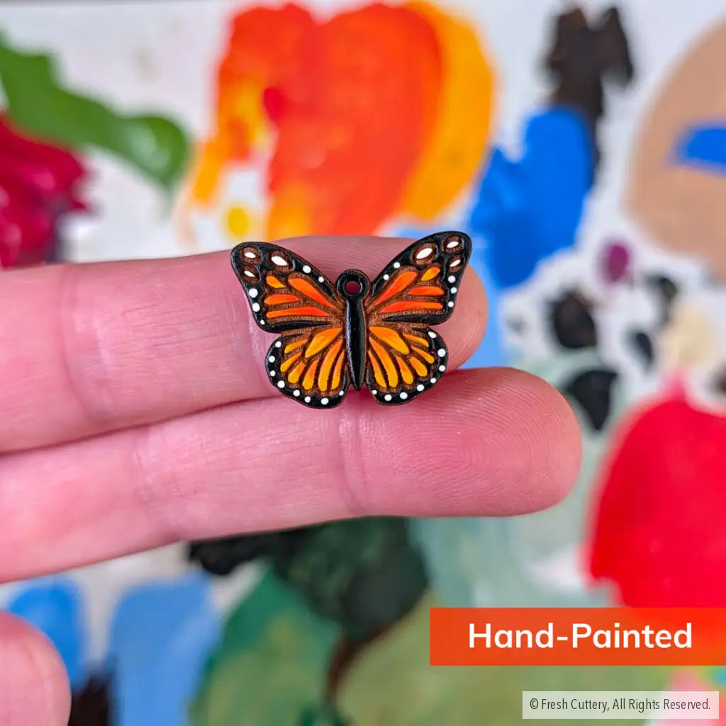 Mini Monarch Butterfly Earrings - Dangle and Drop Earrings