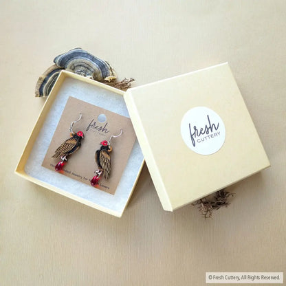 Mini Turkey Vulture Earrings - Dangle and Drop Earrings