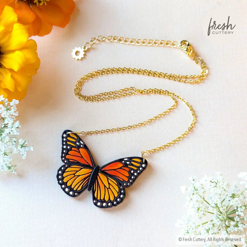 Monarch Butterfly Necklace Necklaces