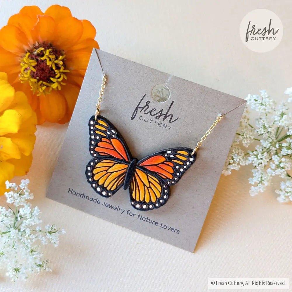 Monarch Butterfly Necklace Necklaces