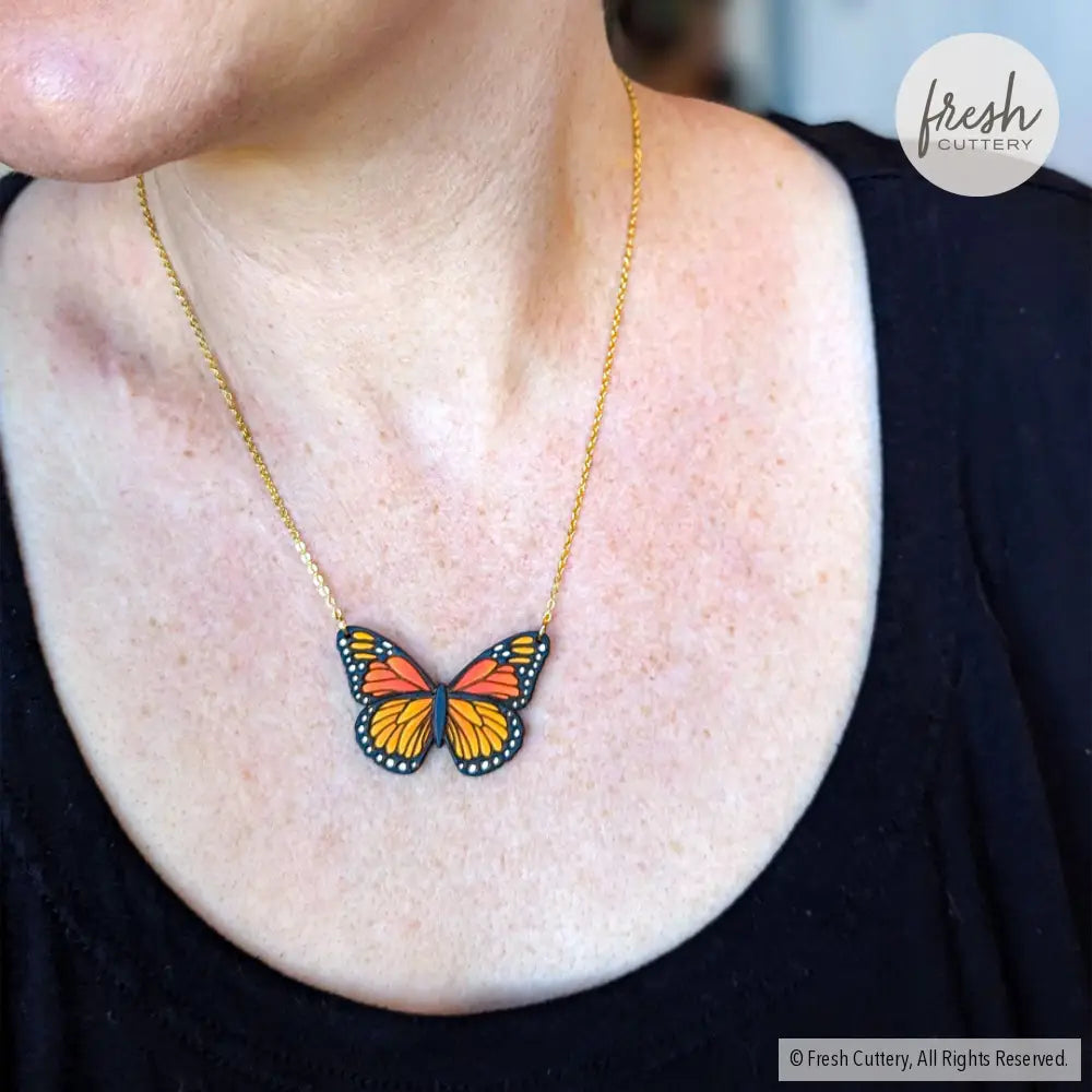 Monarch Butterfly Necklace Necklaces