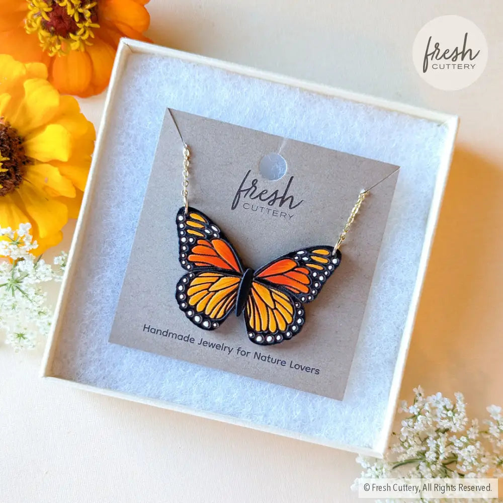 Monarch Butterfly Necklace Necklaces