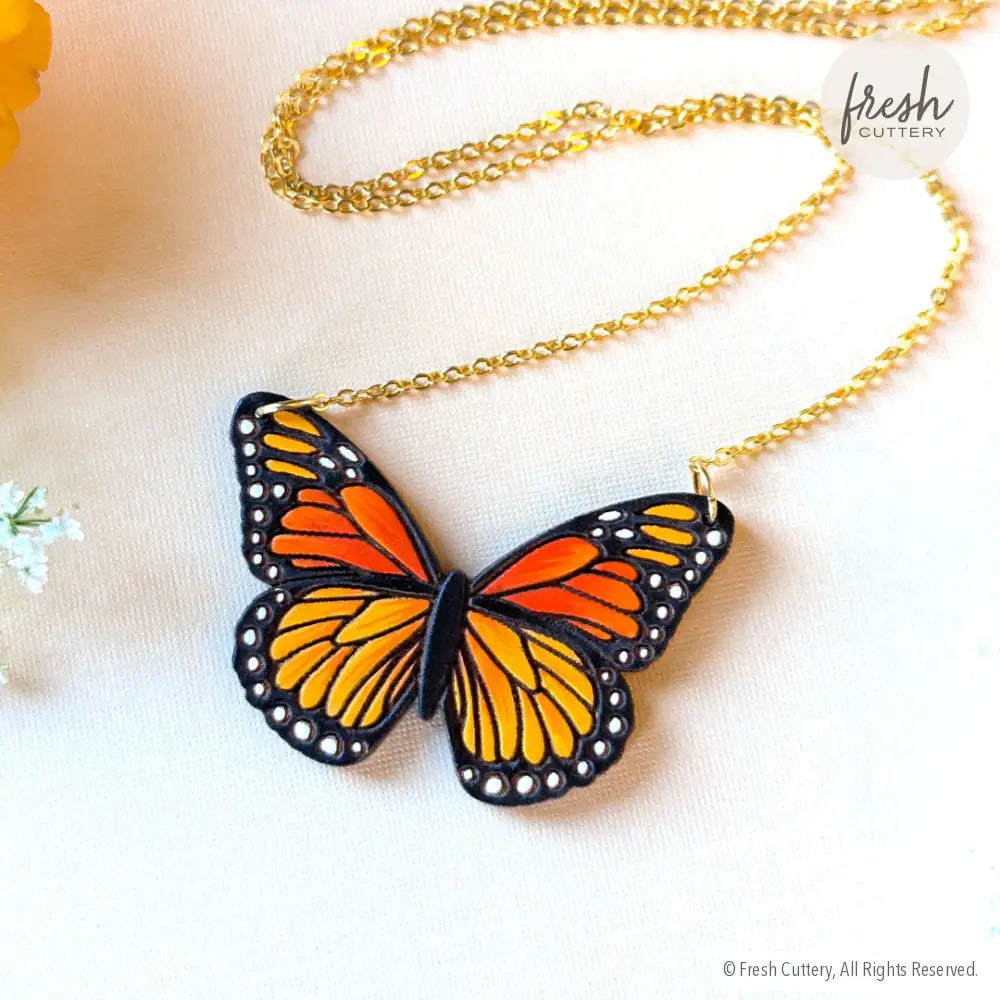 Monarch Butterfly Necklace Necklaces