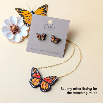 Monarch Butterfly Necklace Necklaces