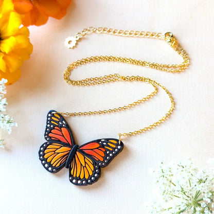 Monarch Butterfly Necklace Necklaces