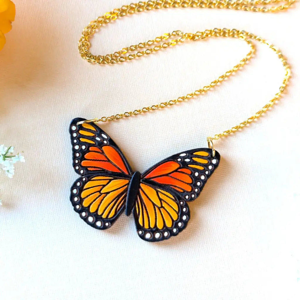 Monarch Butterfly Necklace Necklaces