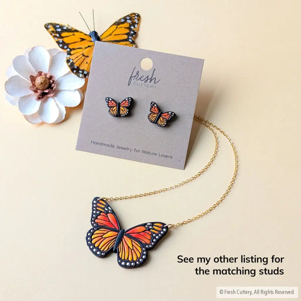Monarch Butterfly Necklace Necklaces