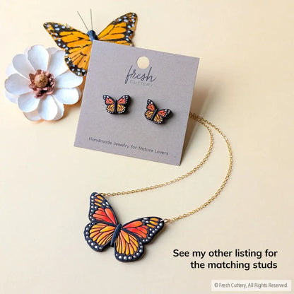 Monarch Butterfly Necklace Necklaces
