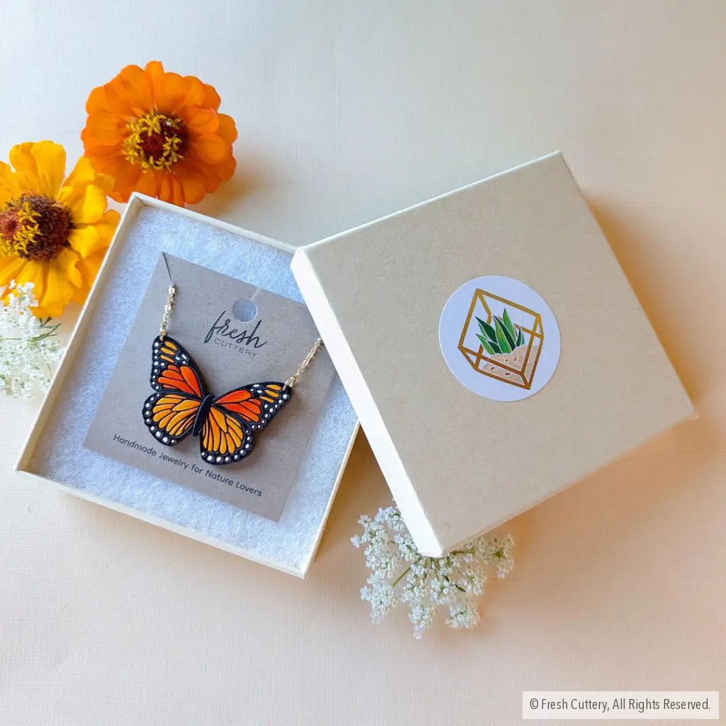 Monarch Butterfly Necklace Necklaces