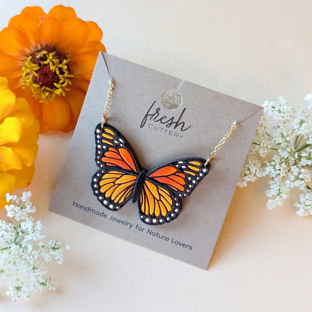 Monarch Butterfly Necklace Necklaces