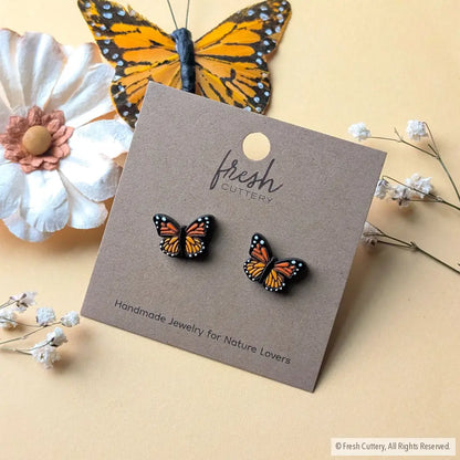 Monarch Butterfly Studs Studs