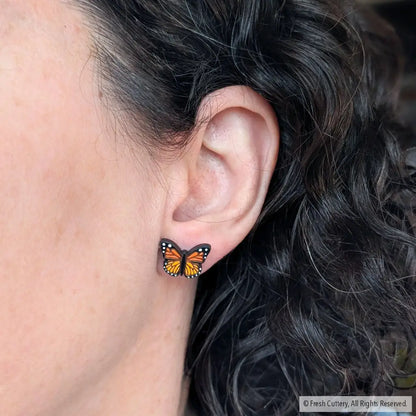 Monarch Butterfly Studs Studs