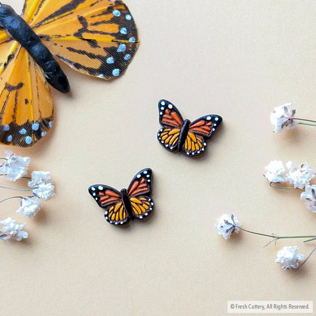 Monarch Butterfly Studs Studs