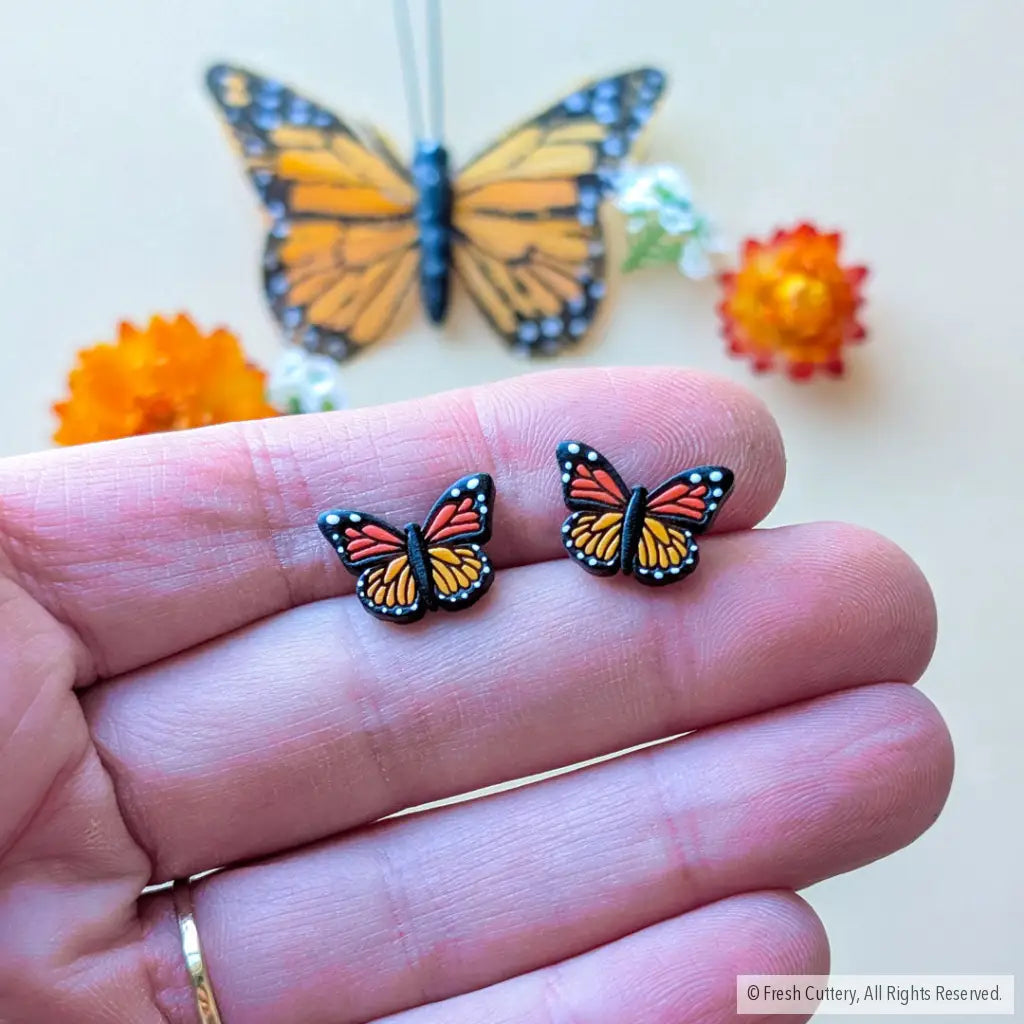 Monarch Butterfly Studs - Studs
