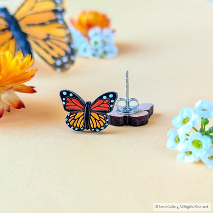 Monarch Butterfly Studs - Studs