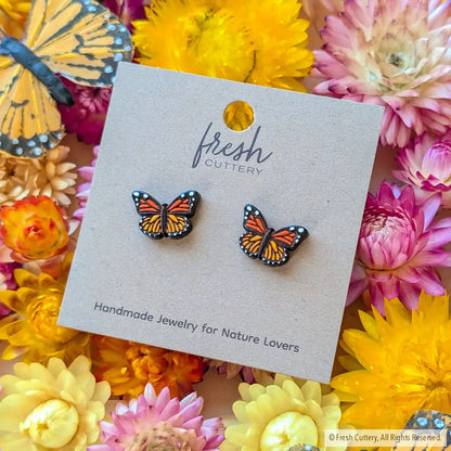 Monarch Butterfly Studs - Studs