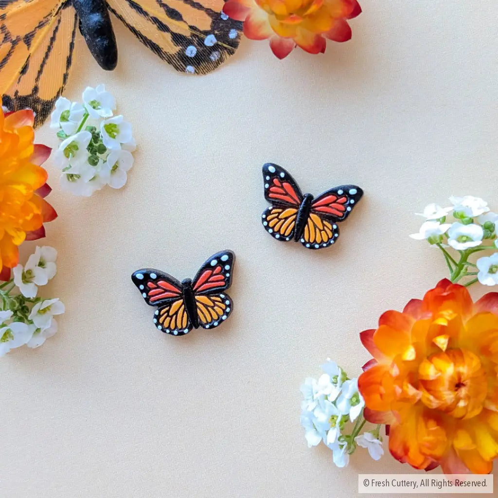 Monarch Butterfly Studs - Studs