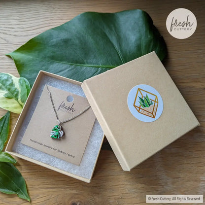 Monstera Leaf Necklace Necklaces