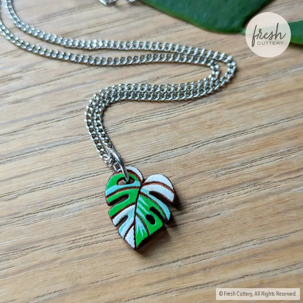 Monstera Leaf Necklace Necklaces