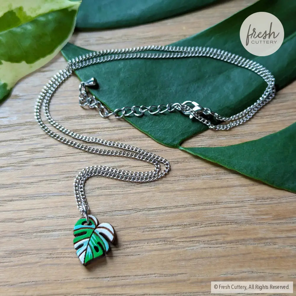 Monstera Leaf Necklace Necklaces