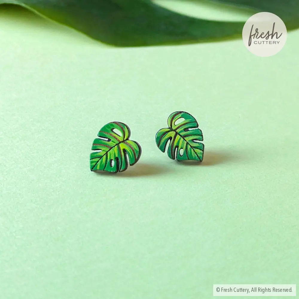 Monstera Studs