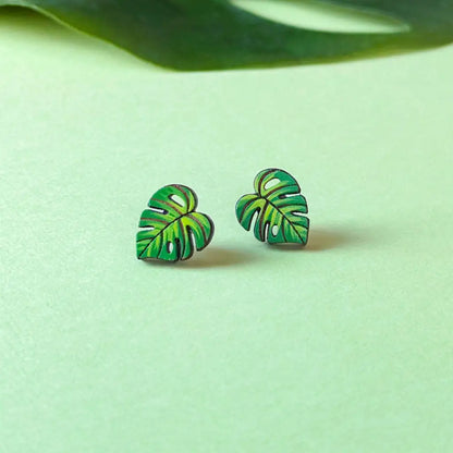 Monstera Studs