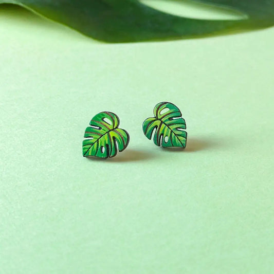 Monstera Studs