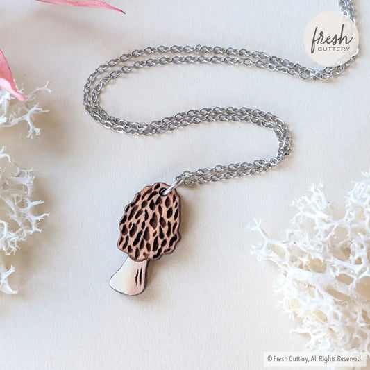 Morel Mushroom Necklace Necklaces