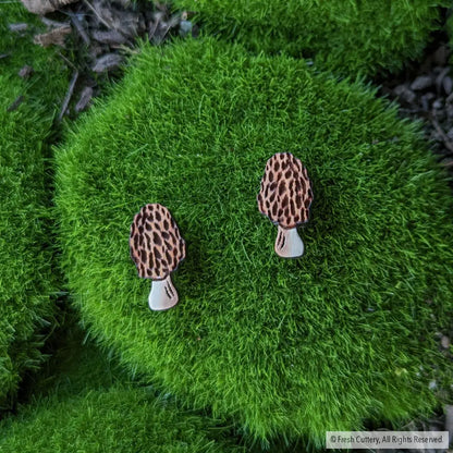 Morel Mushroom Studs