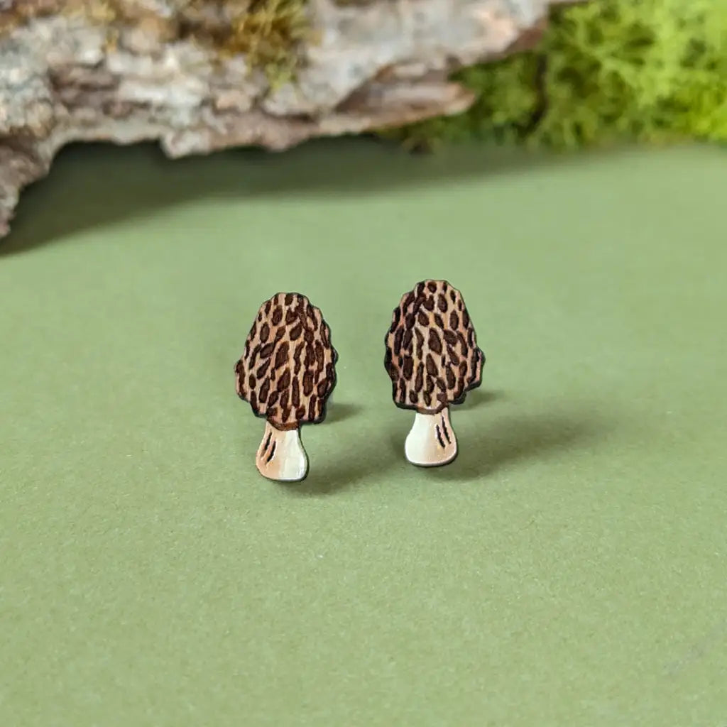 Morel Mushroom Studs