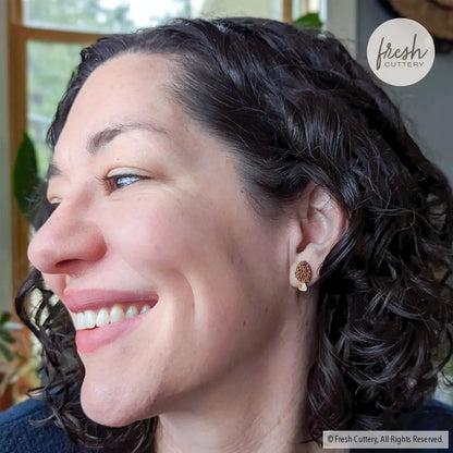 Morel Mushroom Studs