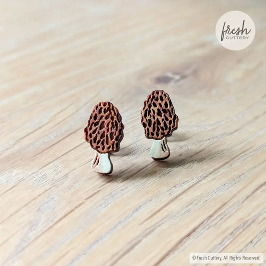 Morel Mushroom Studs