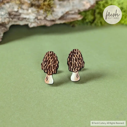 Morel Mushroom Studs