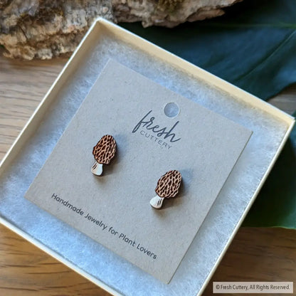 Morel Mushroom Studs