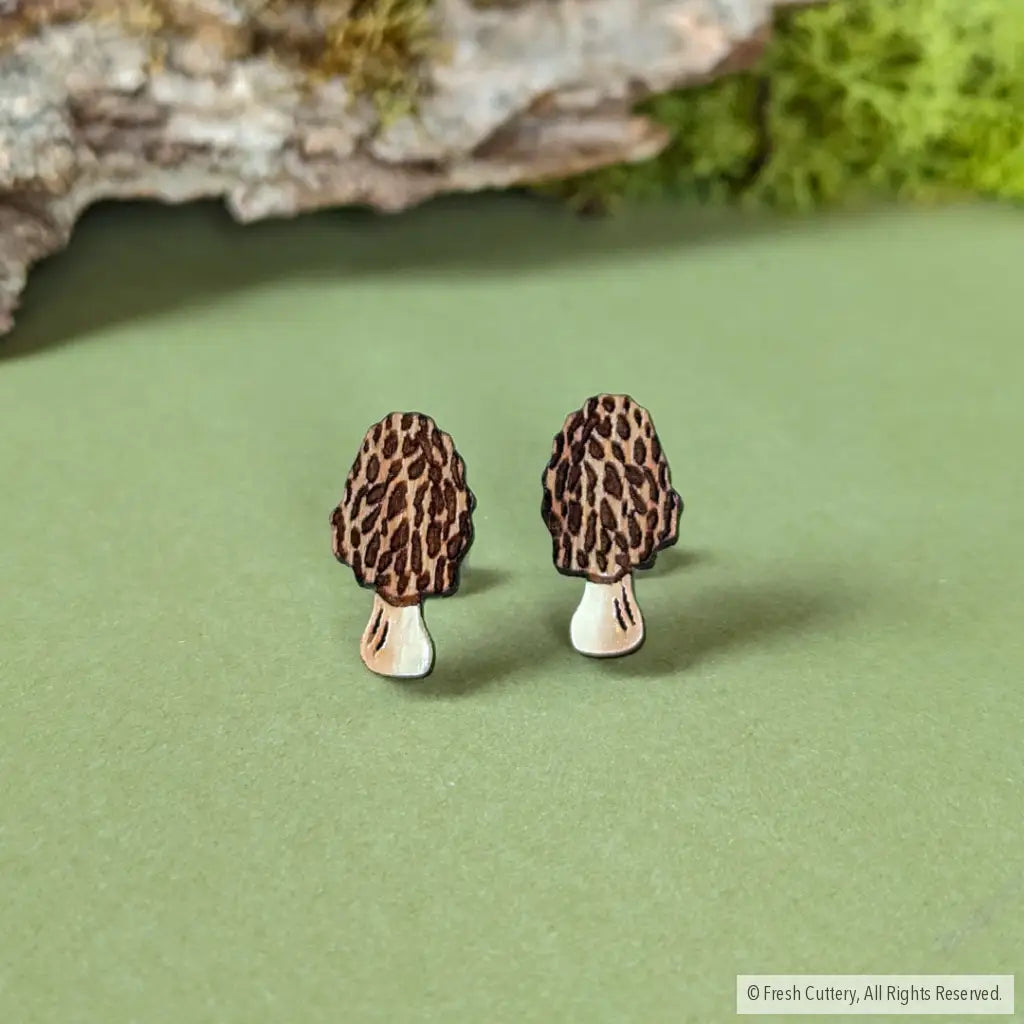 Morel Mushroom Studs