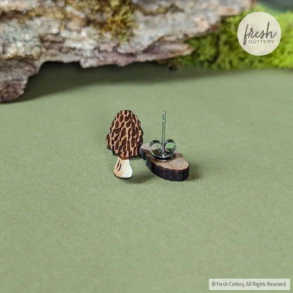 Morel Mushroom Studs