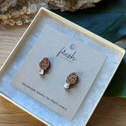 Morel Mushroom Studs