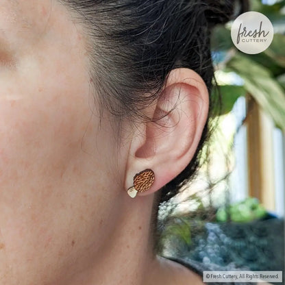 Morel Mushroom Studs