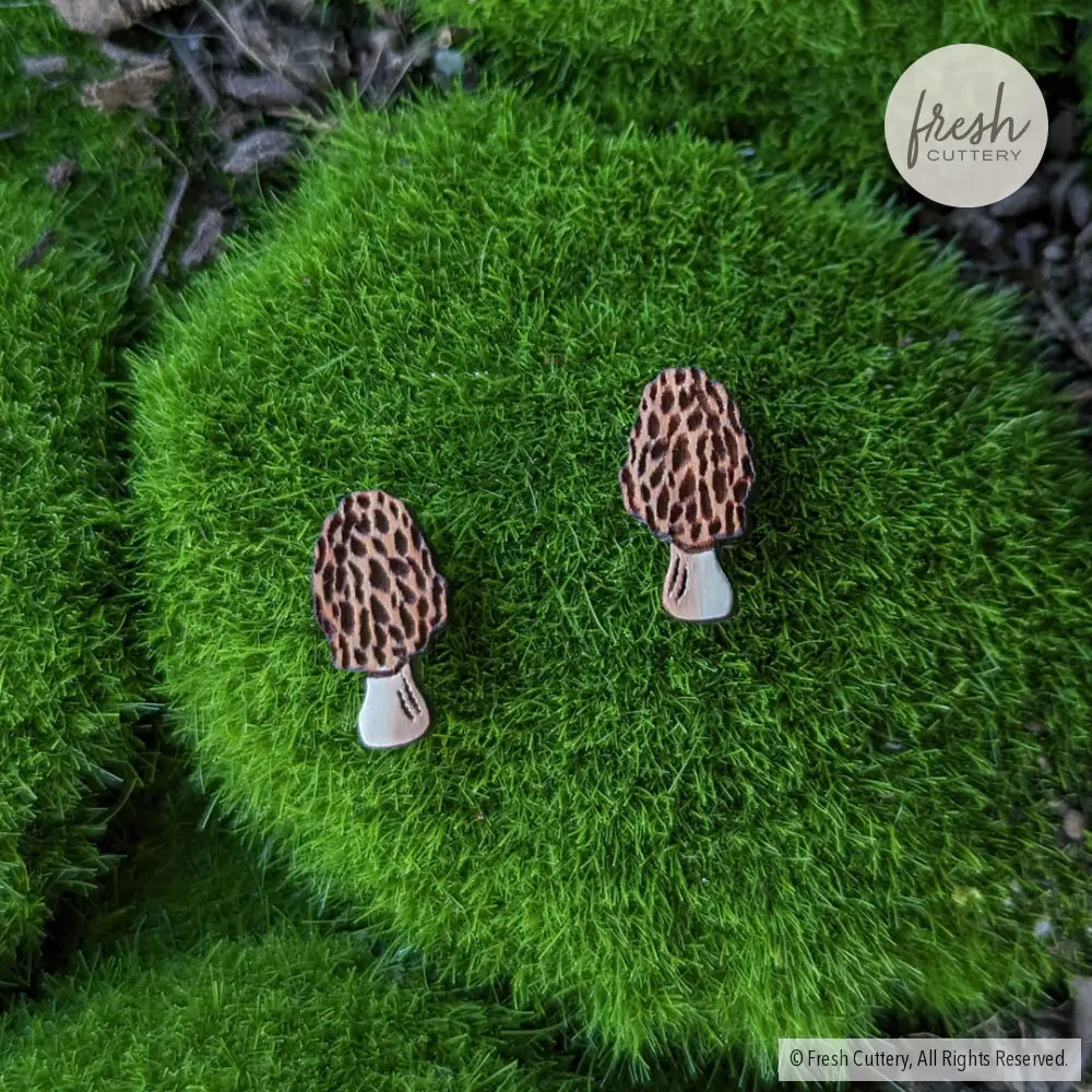 Morel Mushroom Studs