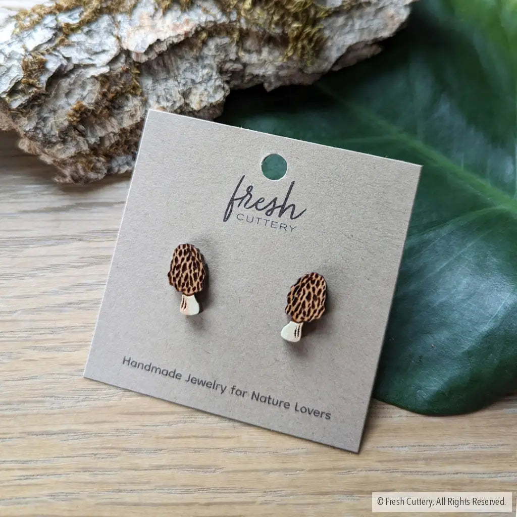 Morel Mushroom Studs