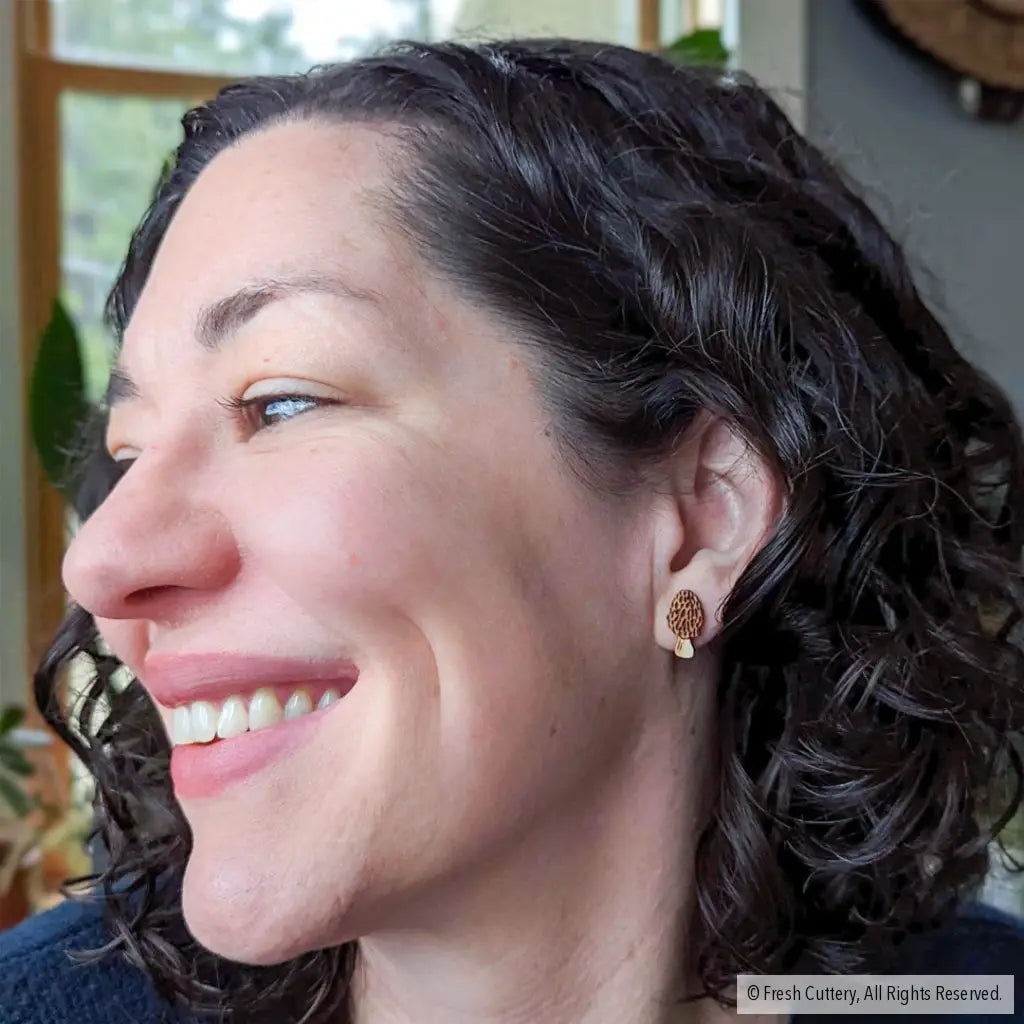 Morel Mushroom Studs