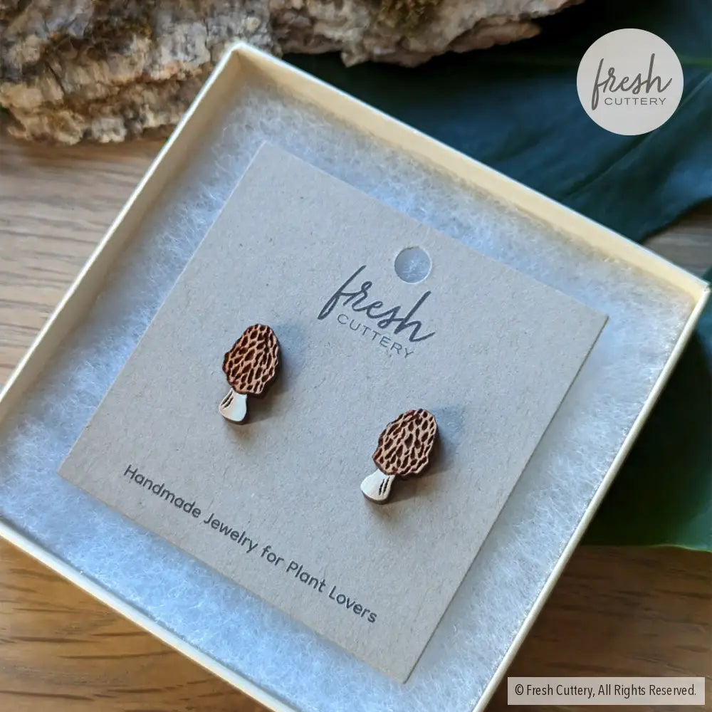 Morel Mushroom Studs