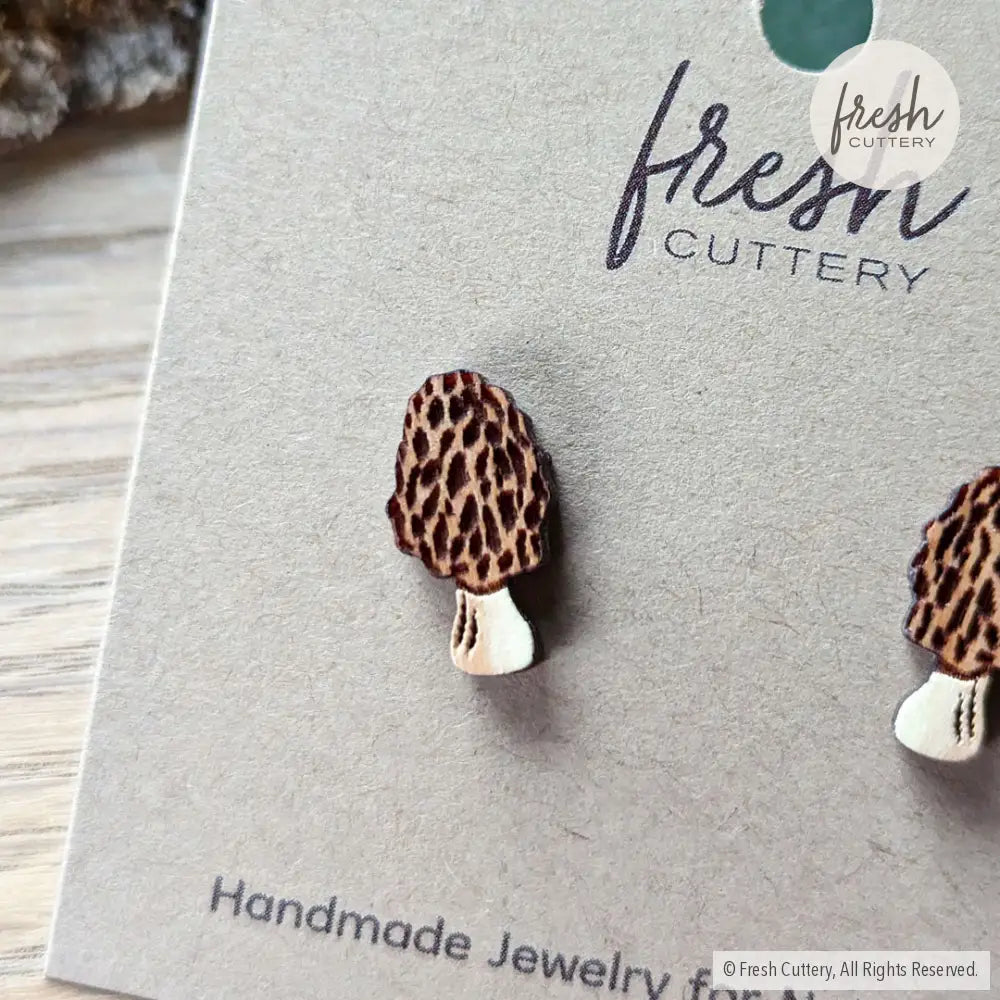 Morel Mushroom Studs