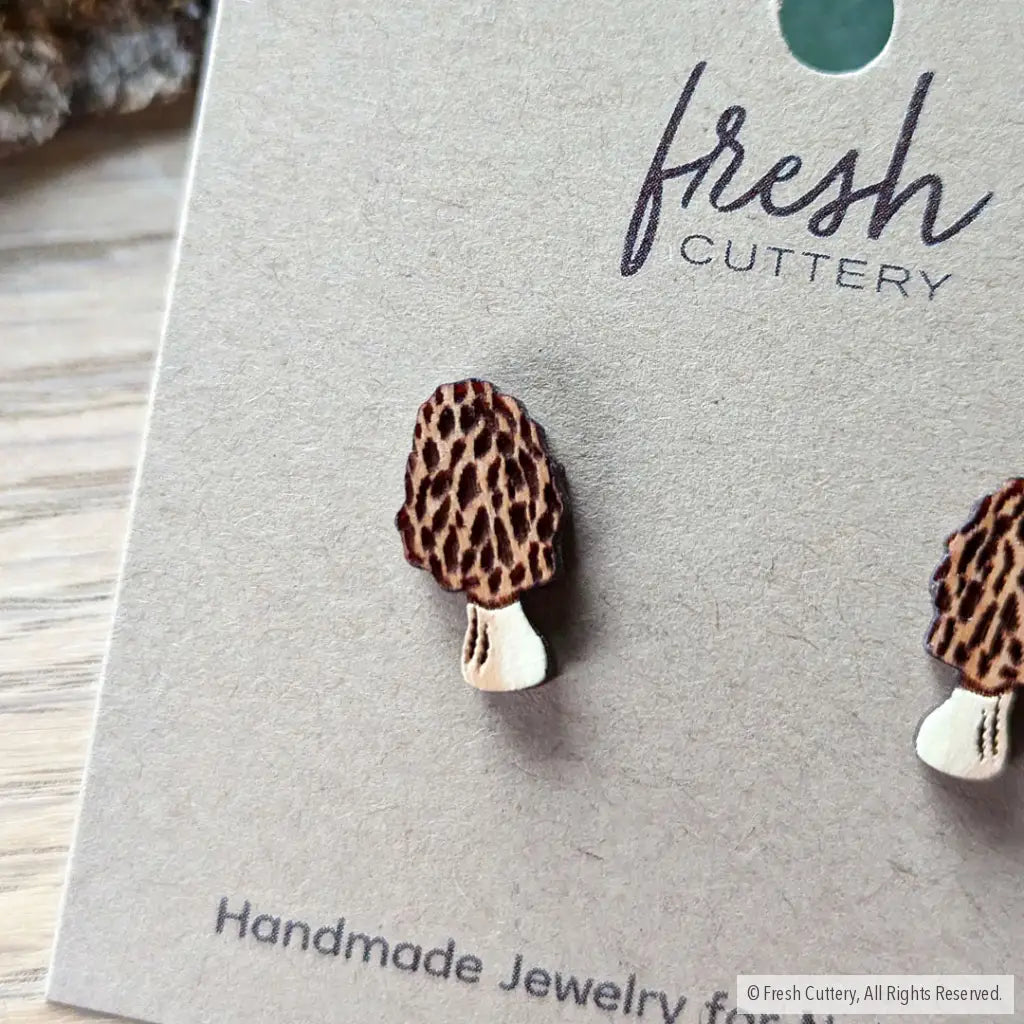 Morel Mushroom Studs