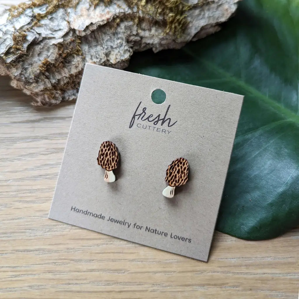 Morel Mushroom Studs